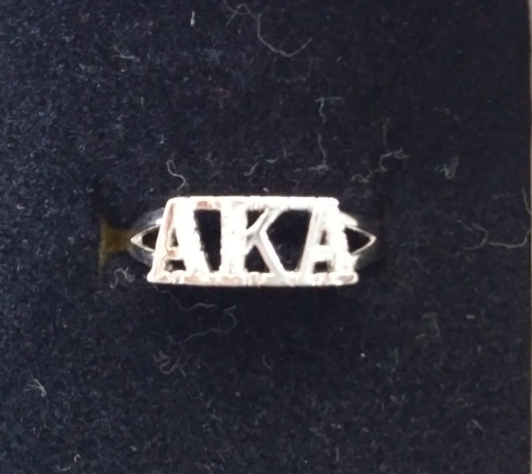 Alpha Kappa Alpha Silver Rings