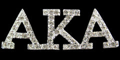 Swarovski Crystal Pin Silver