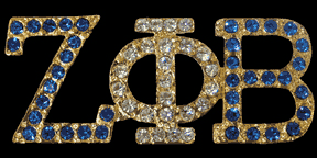 Crystal Pin in Gold
