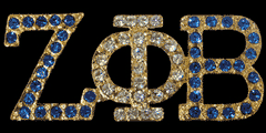 Crystal Pin in Gold
