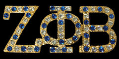 Crystal Pin in Gold