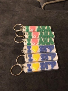 Mirrored Key Rings