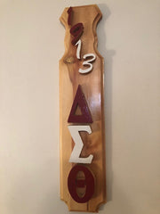 DST Keepsake Raised Lettering Wooden Paddle
