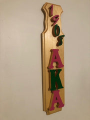 AKA -- Keepsake Raised Lettering Wooden Paddle
