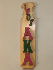AKA -- Keepsake Raised Lettering Wooden Paddle